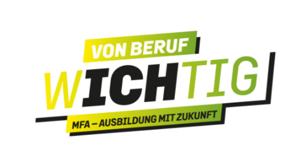 Logo der Initiative von Beruf wichtig, das Wort wichtig ist groß, darin hervorgehoben das Wort ich